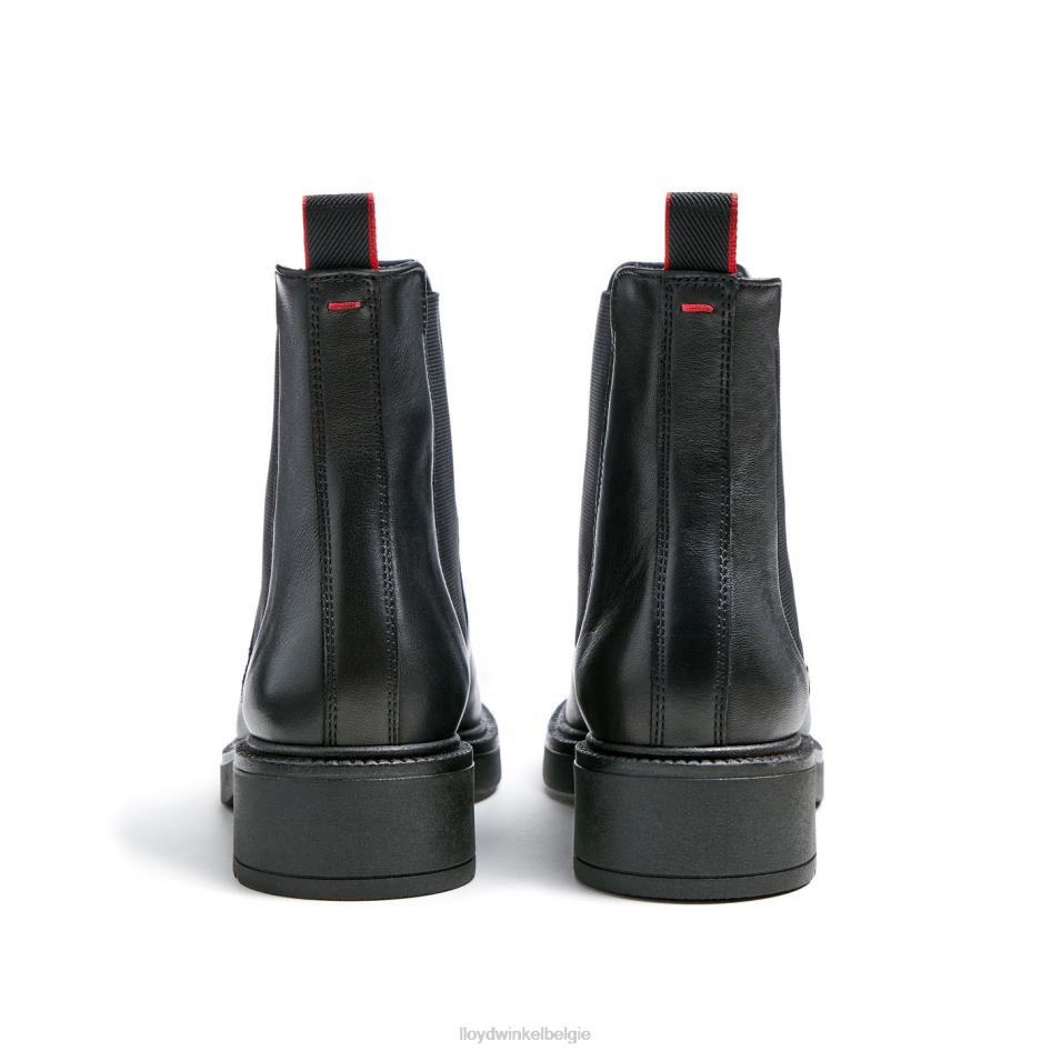 sportieve glad leren enkellaars vrouwen LLOYD zwart schoenen ZJ6BL892