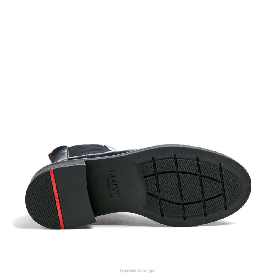 sportieve glad leren enkellaars vrouwen LLOYD zwart schoenen ZJ6BL892