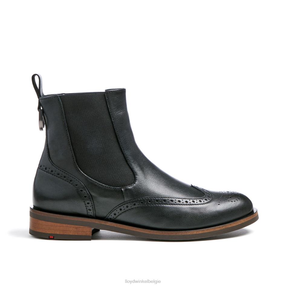 sportieve glad leren enkellaars vrouwen LLOYD zwart schoenen ZJ6BL904