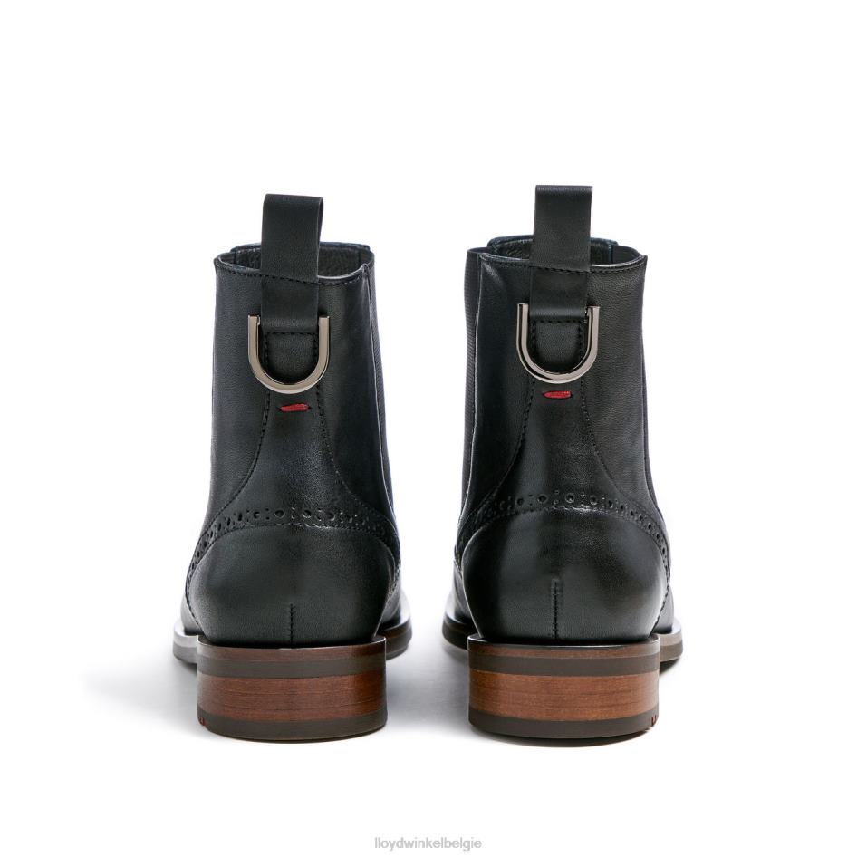 sportieve glad leren enkellaars vrouwen LLOYD zwart schoenen ZJ6BL904