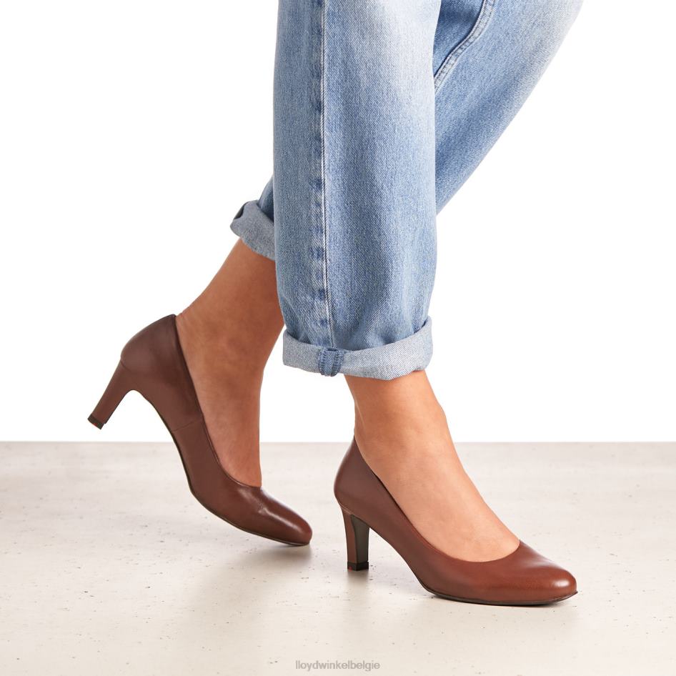 gladde leren pumps vrouwen LLOYD bruin schoenen ZJ6BL1050