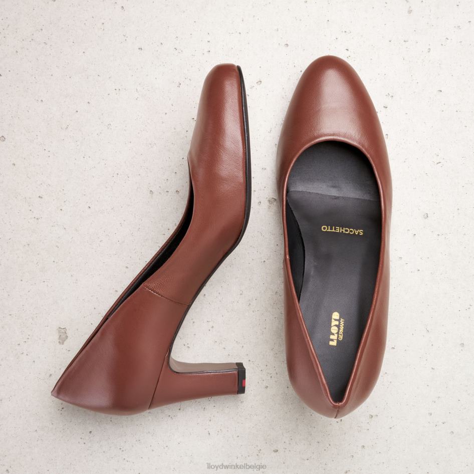 gladde leren pumps vrouwen LLOYD bruin schoenen ZJ6BL1050