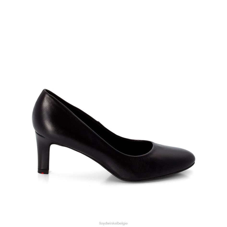 gladde leren pumps vrouwen LLOYD zwart schoenen ZJ6BL1007