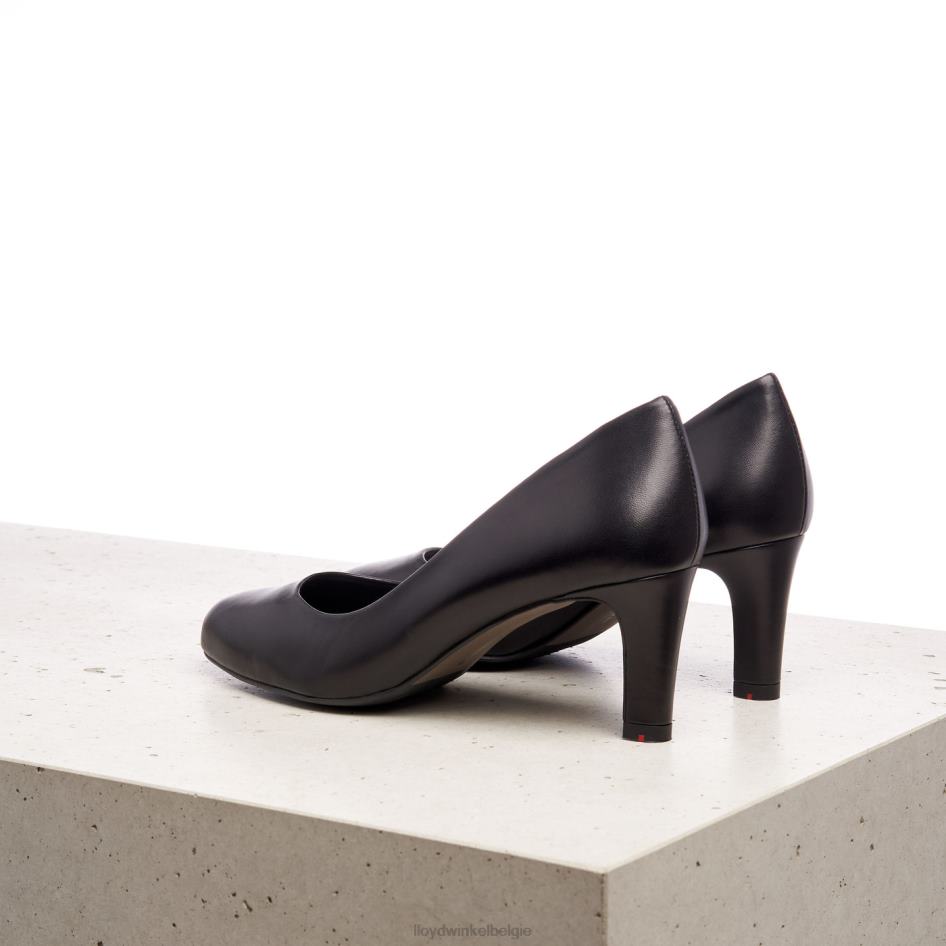 gladde leren pumps vrouwen LLOYD zwart schoenen ZJ6BL1007
