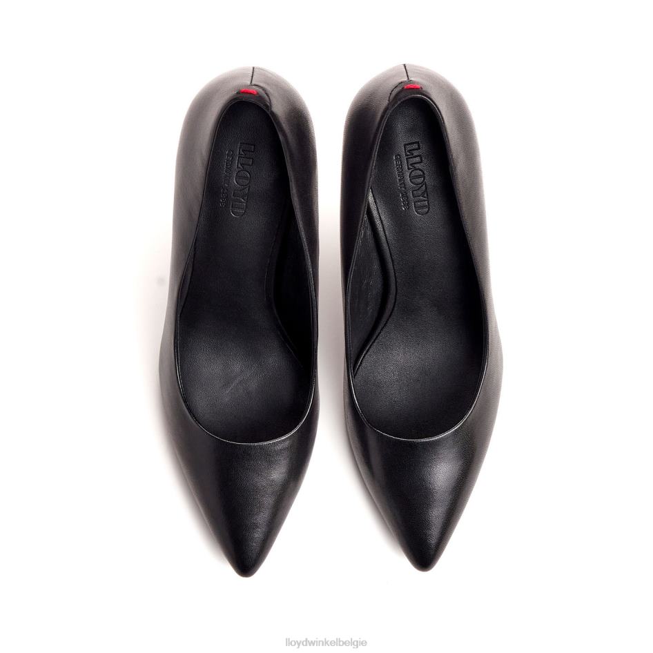 gladde leren pumps vrouwen LLOYD zwart schoenen ZJ6BL1014