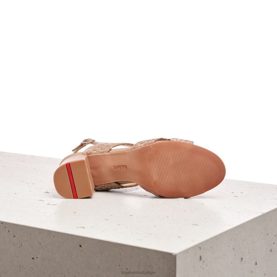 leren sandaal vrouwen LLOYD beige schoenen ZJ6BL1217