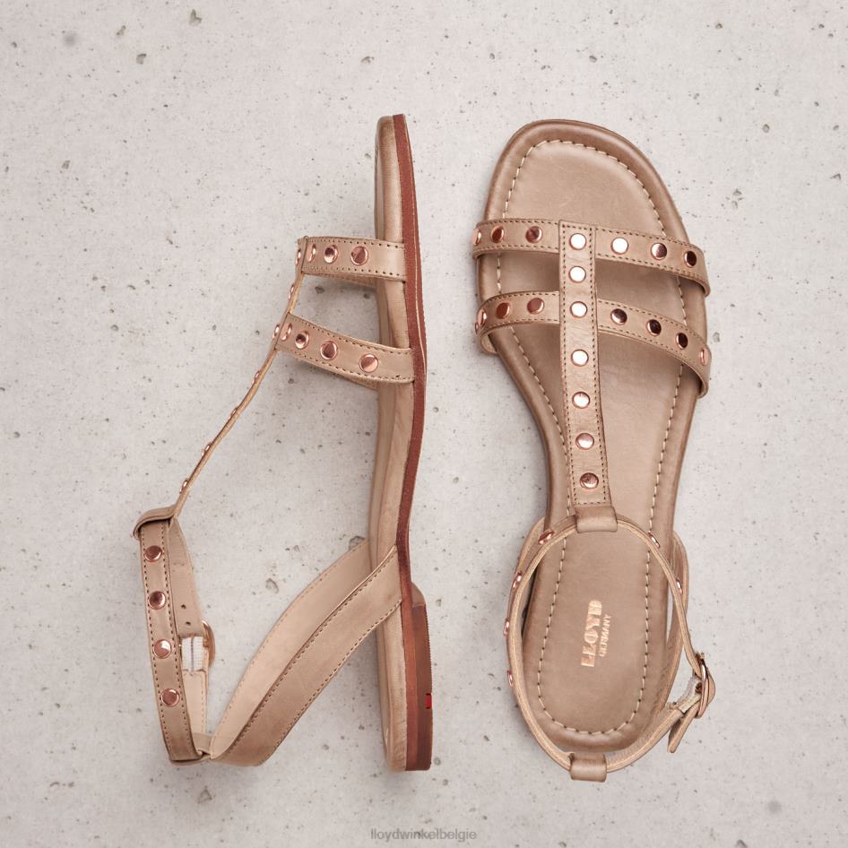 leren sandaal vrouwen LLOYD beige schoenen ZJ6BL1238