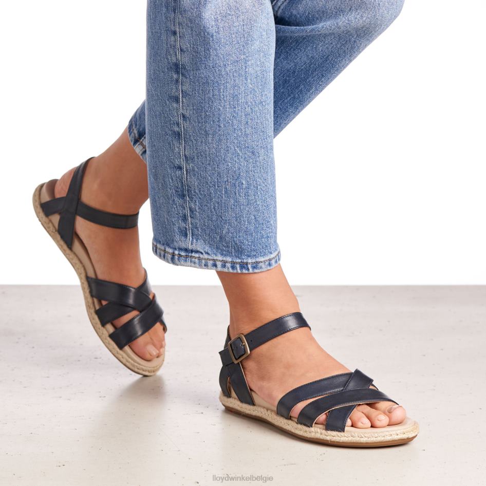 leren sandaal vrouwen LLOYD blauw schoenen ZJ6BL1209