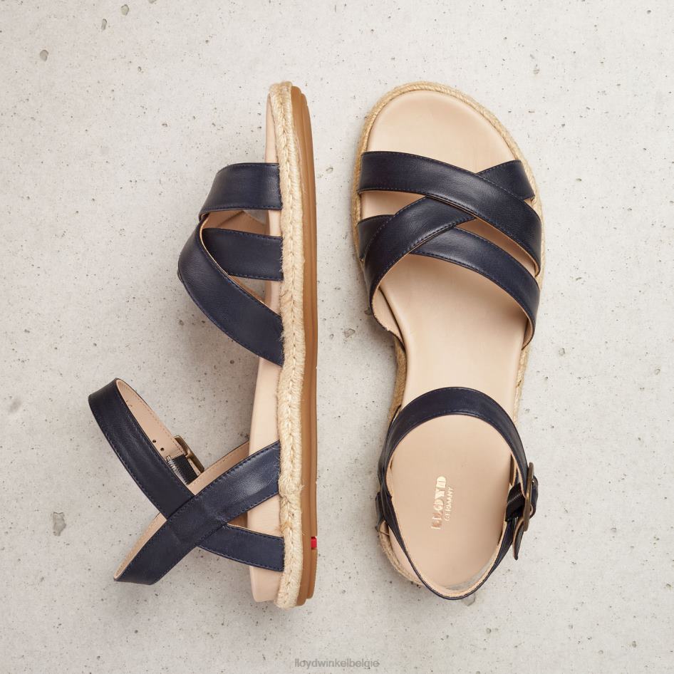 leren sandaal vrouwen LLOYD blauw schoenen ZJ6BL1209