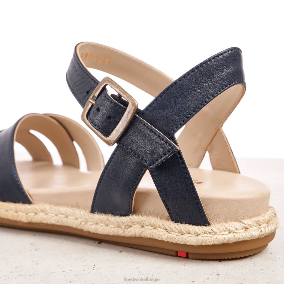 leren sandaal vrouwen LLOYD blauw schoenen ZJ6BL1209