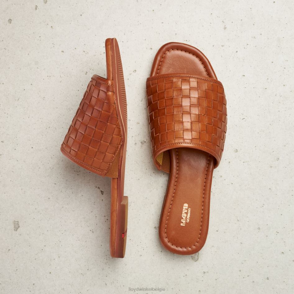 leren sandaal vrouwen LLOYD bruin schoenen ZJ6BL1233