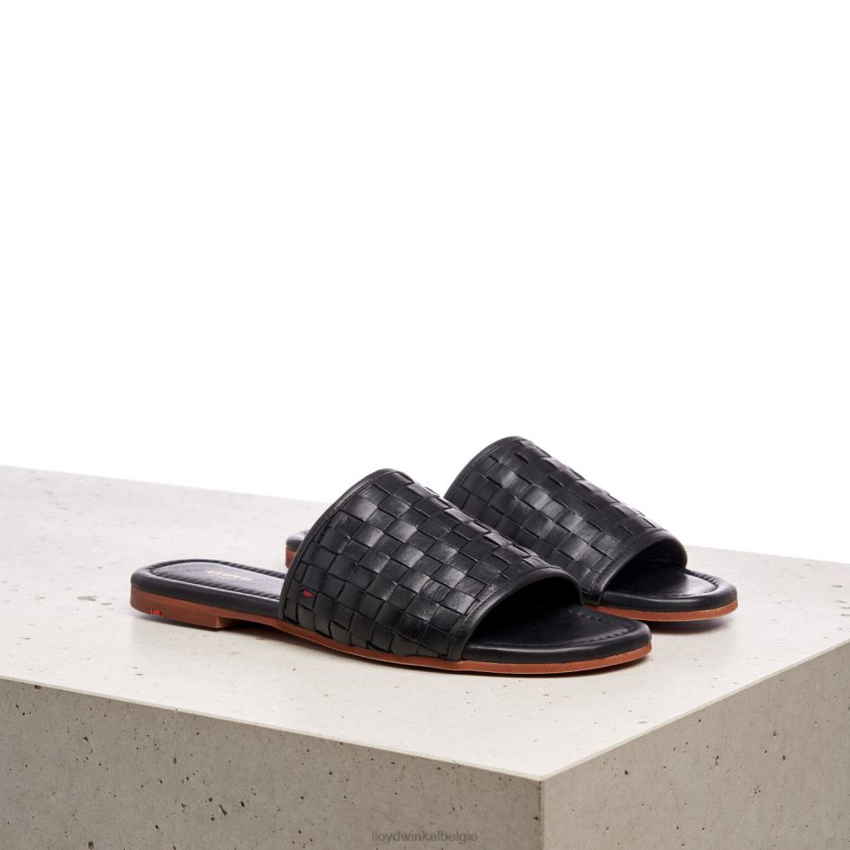 leren sandaal vrouwen LLOYD zwart schoenen ZJ6BL1230