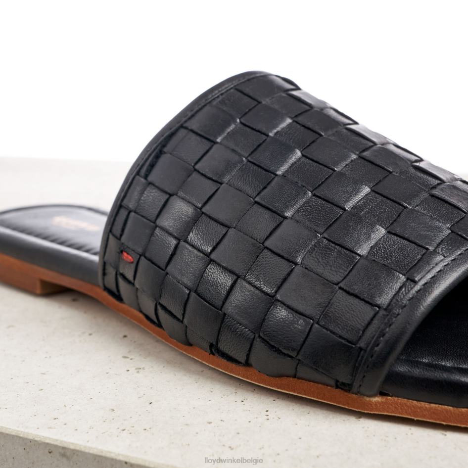 leren sandaal vrouwen LLOYD zwart schoenen ZJ6BL1230