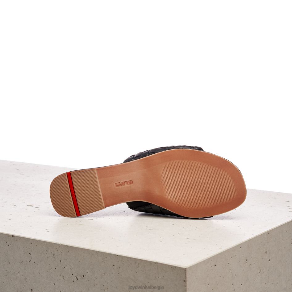 leren sandaal vrouwen LLOYD zwart schoenen ZJ6BL1230