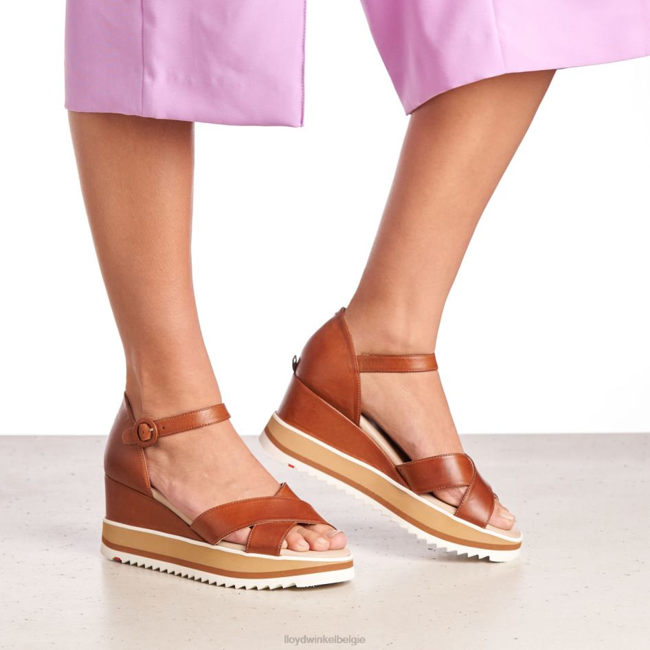 sleehak sandaal vrouwen LLOYD bruin schoenen ZJ6BL1204