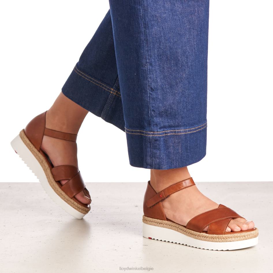 sleehak sandaal vrouwen LLOYD bruin schoenen ZJ6BL1237