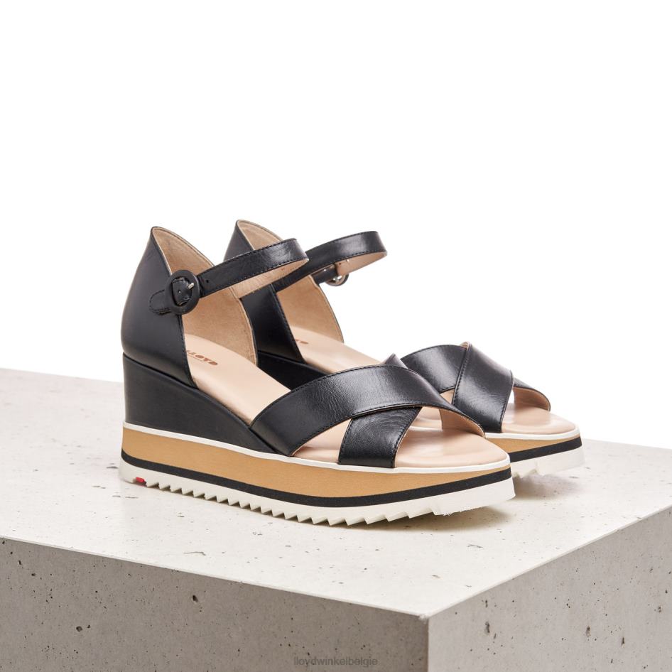 sleehak sandaal vrouwen LLOYD zwart schoenen ZJ6BL1208