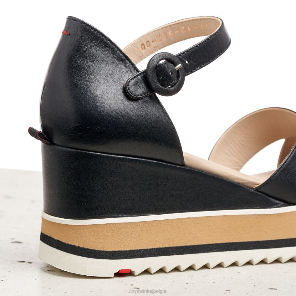 sleehak sandaal vrouwen LLOYD zwart schoenen ZJ6BL1208