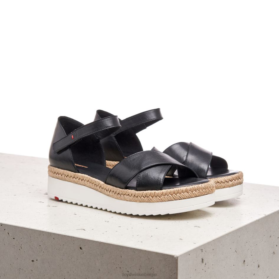 sleehak sandaal vrouwen LLOYD zwart schoenen ZJ6BL1242