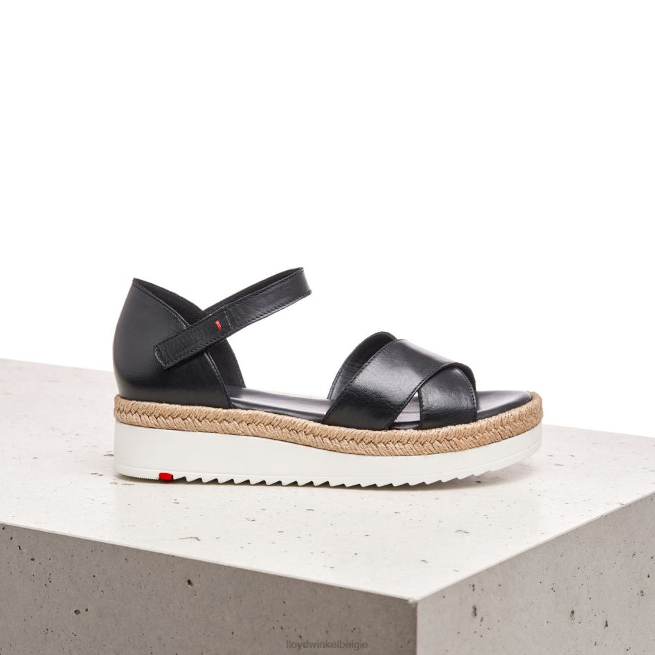 sleehak sandaal vrouwen LLOYD zwart schoenen ZJ6BL1242