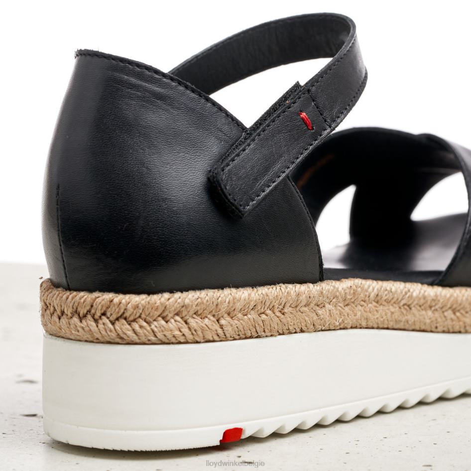 sleehak sandaal vrouwen LLOYD zwart schoenen ZJ6BL1242