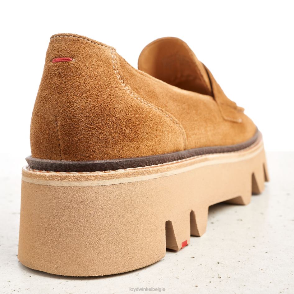 Leren slip-on pantoffel vrouwen LLOYD bruin schoenen ZJ6BL1055