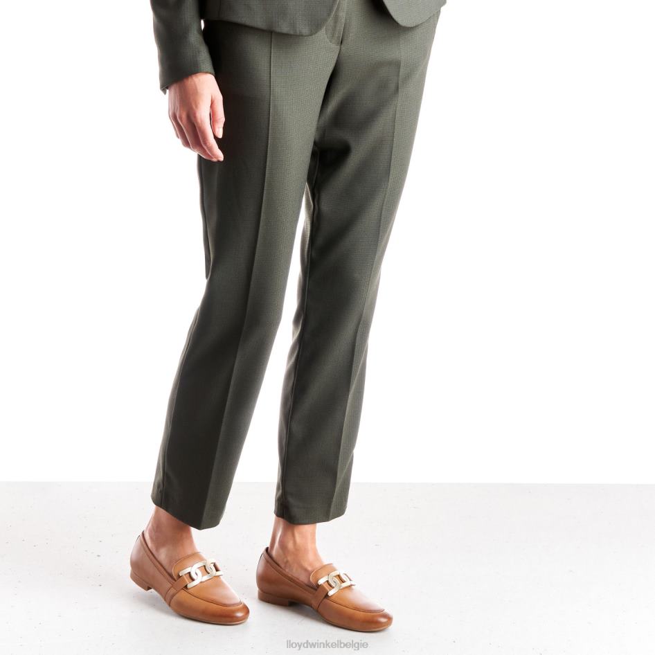 gladde leren pantoffel vrouwen LLOYD bruin schoenen ZJ6BL1040