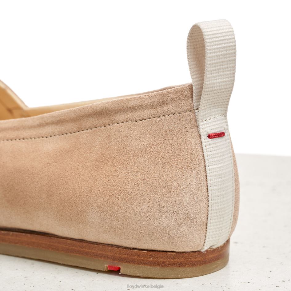 leren slip-on pantoffel vrouwen LLOYD beige schoenen ZJ6BL1129