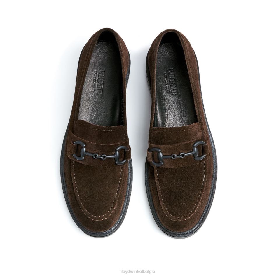 leren slip-on pantoffel vrouwen LLOYD bruin schoenen ZJ6BL1110