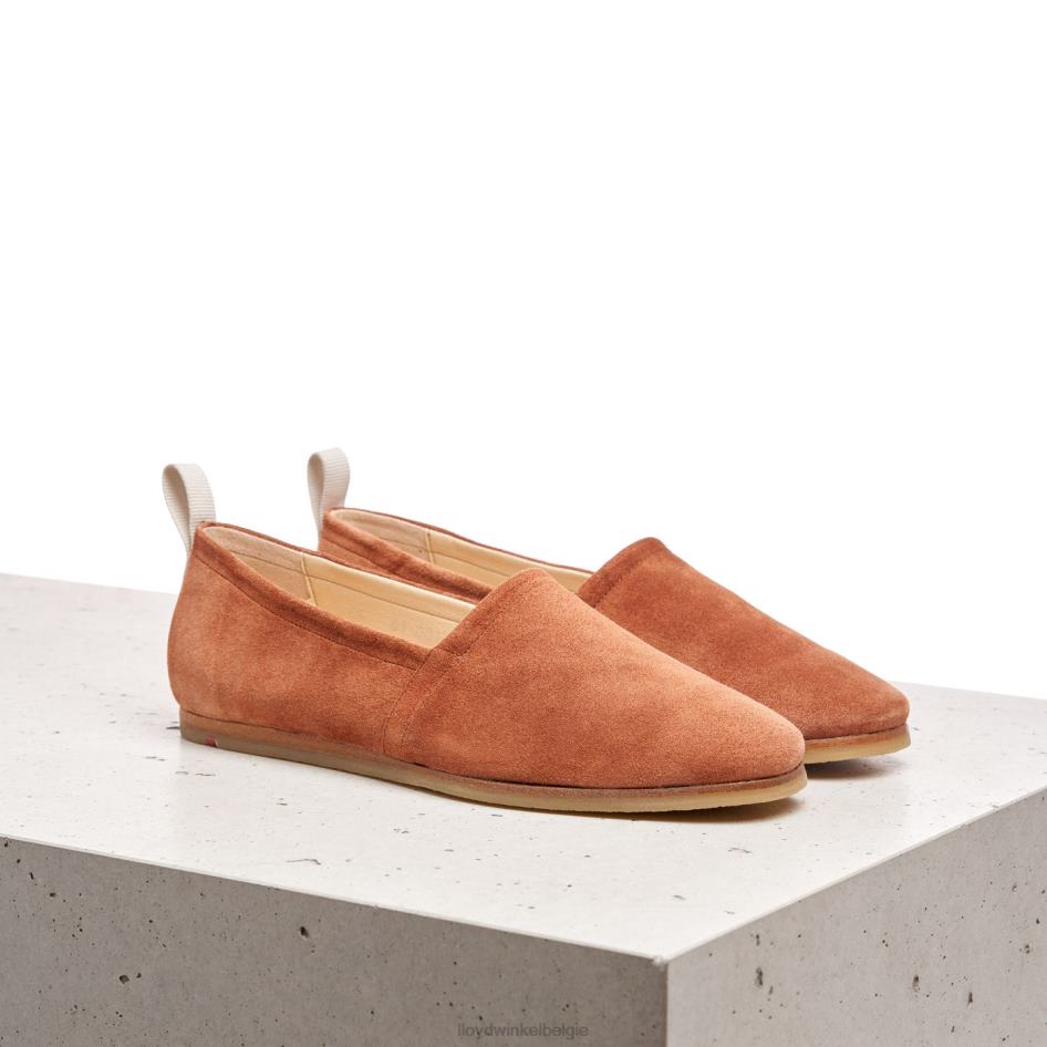 leren slip-on pantoffel vrouwen LLOYD bruin schoenen ZJ6BL1123