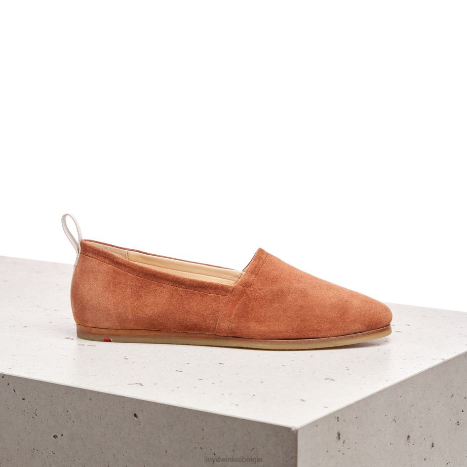 leren slip-on pantoffel vrouwen LLOYD bruin schoenen ZJ6BL1123