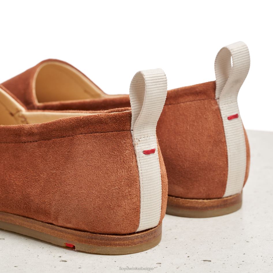 leren slip-on pantoffel vrouwen LLOYD bruin schoenen ZJ6BL1123