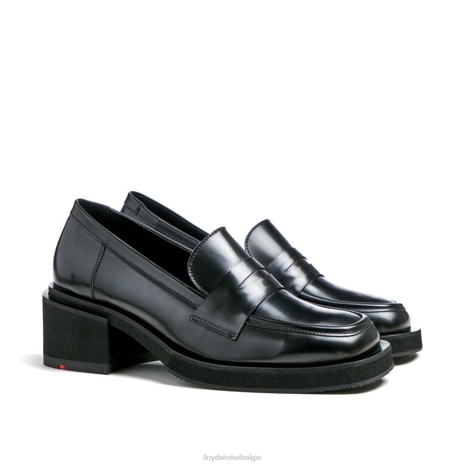 leren slip-on pantoffel vrouwen LLOYD zwart schoenen ZJ6BL1113