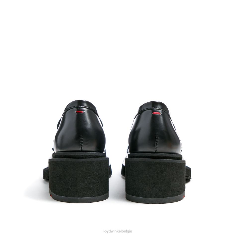 leren slip-on pantoffel vrouwen LLOYD zwart schoenen ZJ6BL1113