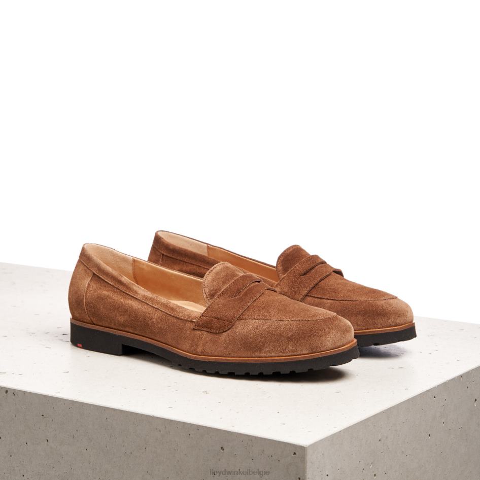 leren slipper vrouwen LLOYD bruin schoenen ZJ6BL1148