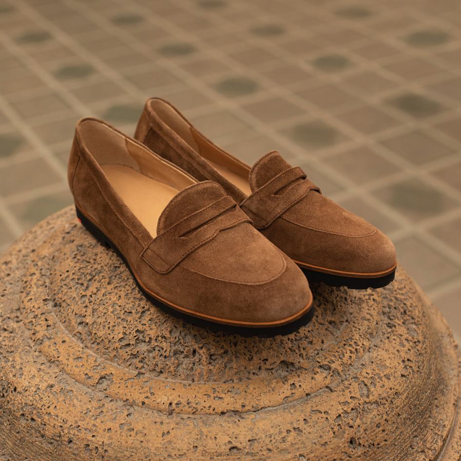 leren slipper vrouwen LLOYD bruin schoenen ZJ6BL1148