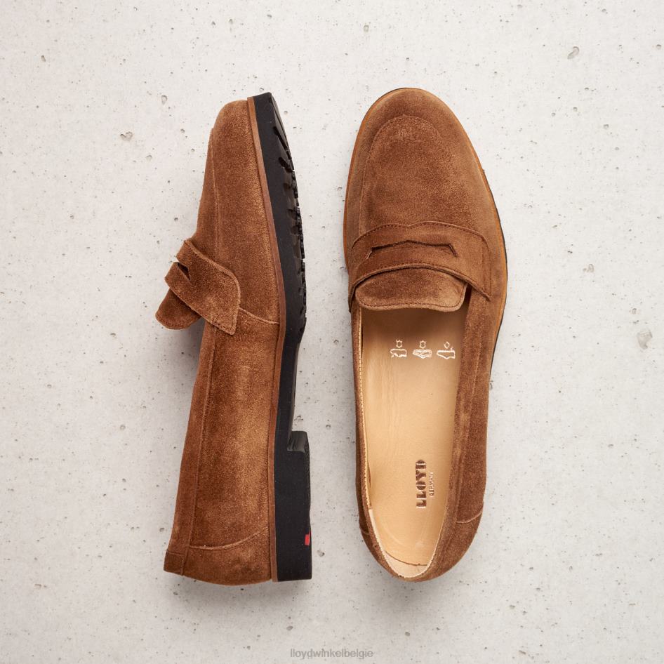 leren slipper vrouwen LLOYD bruin schoenen ZJ6BL1148