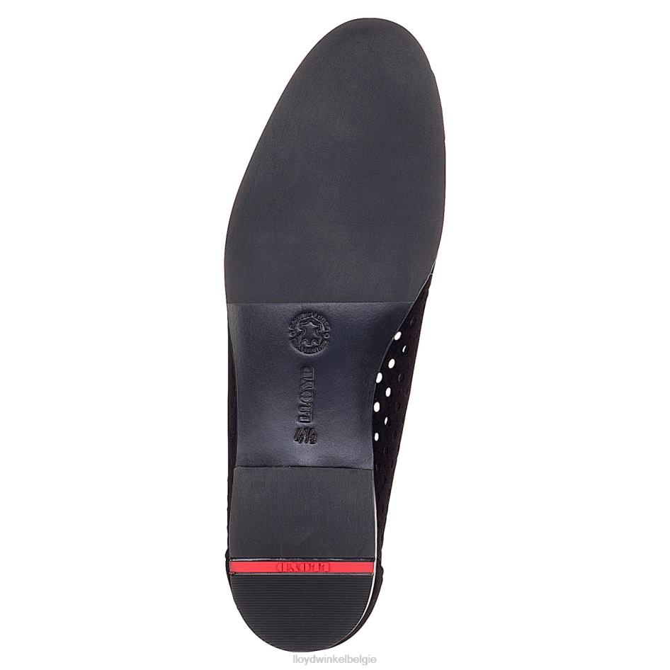 suède pantoffel vrouwen LLOYD zwart schoenen ZJ6BL1145