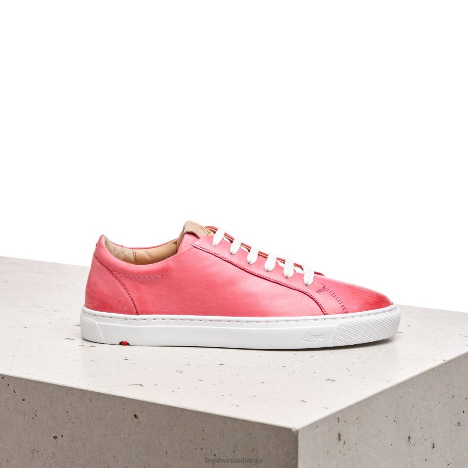 Gladde lederen spotty sneakers vrouwen LLOYD roze schoenen ZJ6BL842