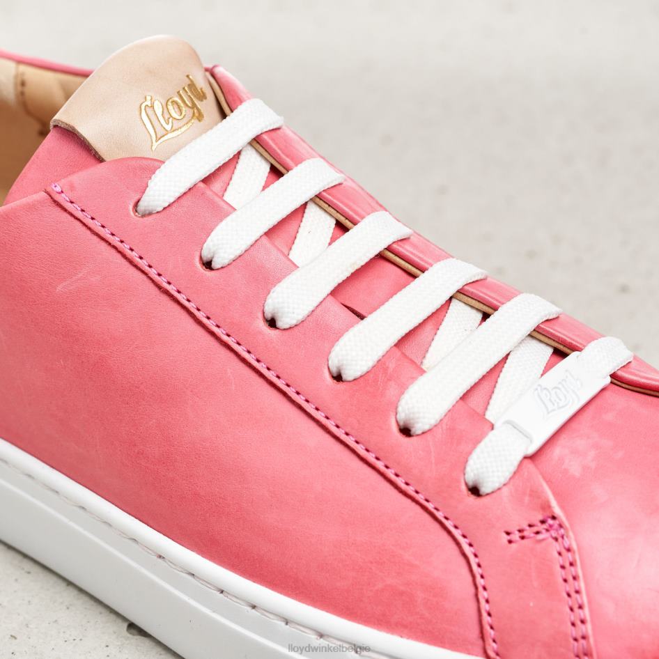 Gladde lederen spotty sneakers vrouwen LLOYD roze schoenen ZJ6BL842