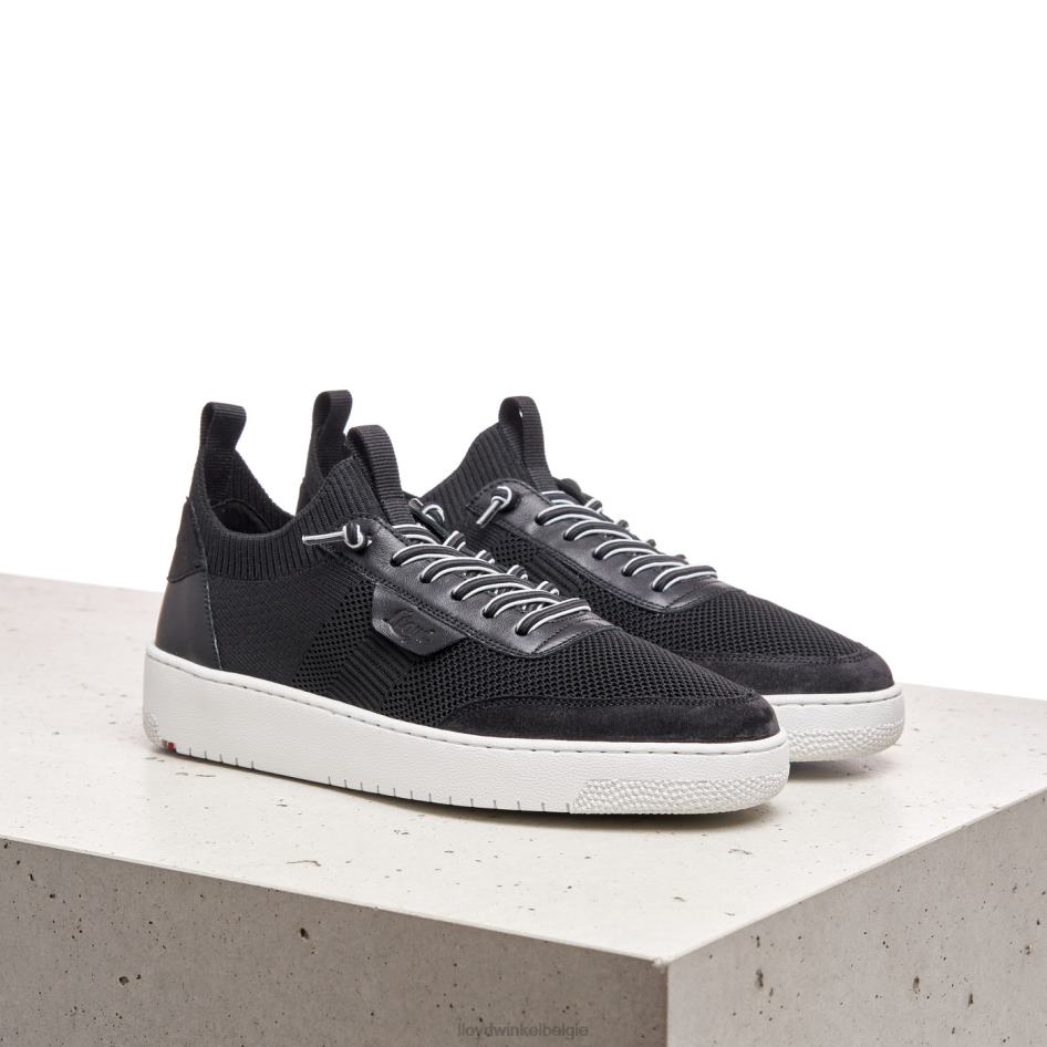 Gladde lederen spotty sneakers vrouwen LLOYD zwart schoenen ZJ6BL822