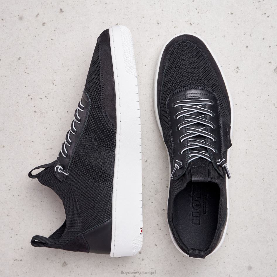 Gladde lederen spotty sneakers vrouwen LLOYD zwart schoenen ZJ6BL822