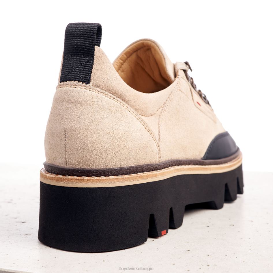 gladde leren sneakers vrouwen LLOYD beige schoenen ZJ6BL1177