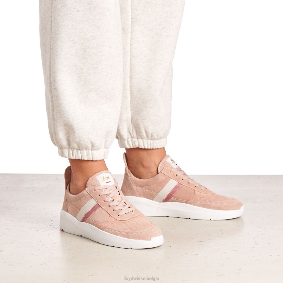 gladde leren sneakers vrouwen LLOYD roze schoenen ZJ6BL789