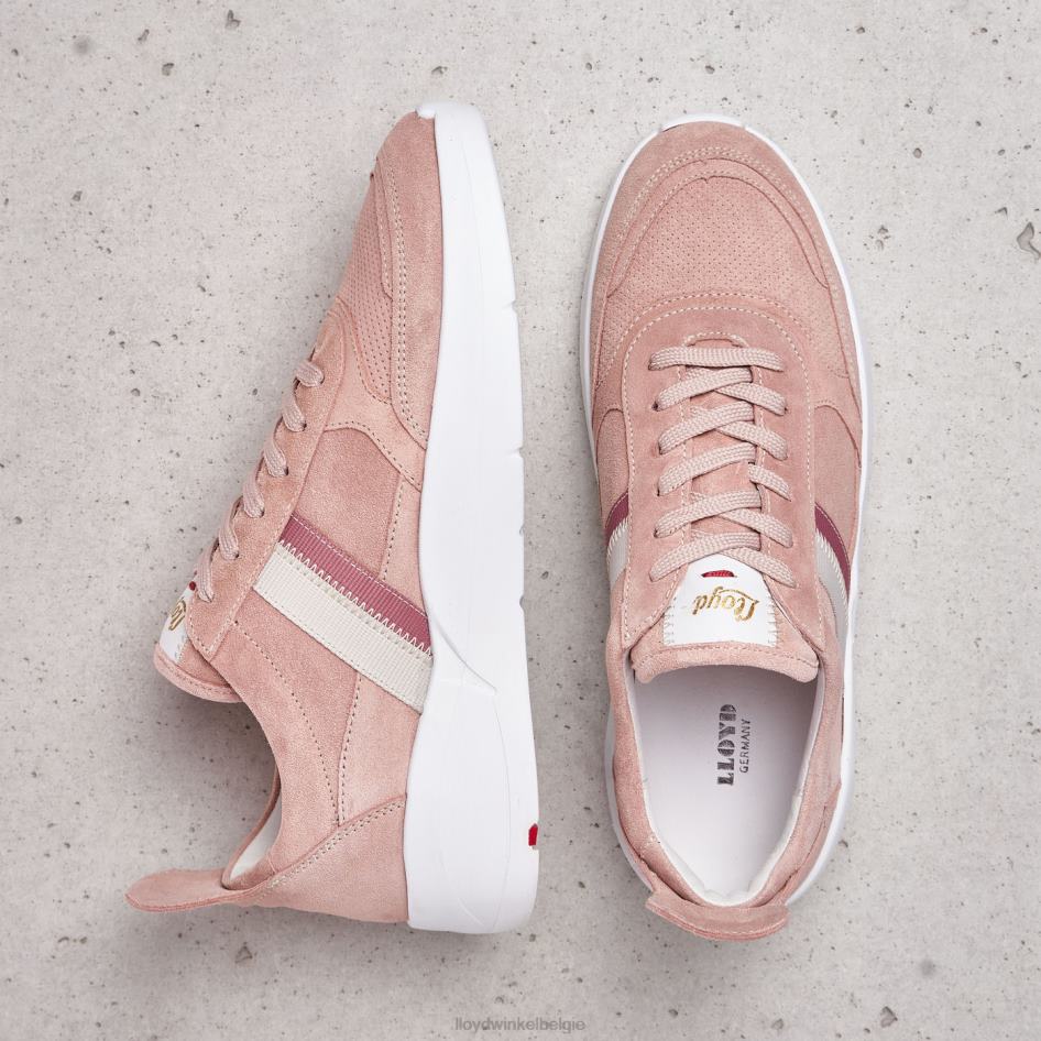gladde leren sneakers vrouwen LLOYD roze schoenen ZJ6BL789