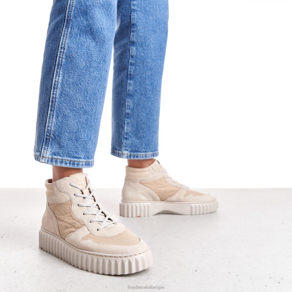 hoge sneakers vrouwen LLOYD beige schoenen ZJ6BL785