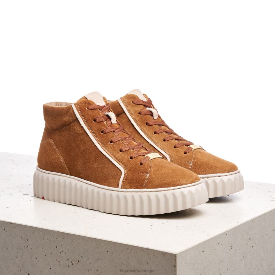 hoge sneakers vrouwen LLOYD bruin schoenen ZJ6BL771