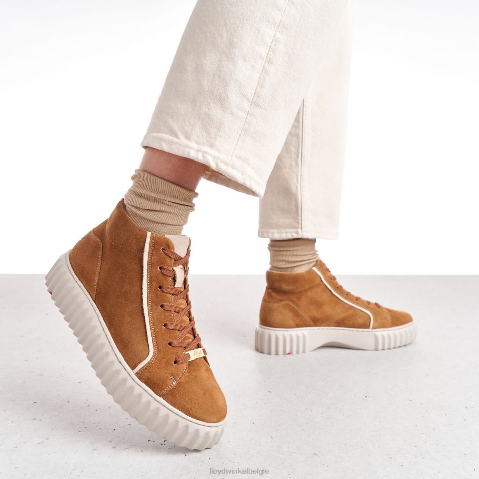 hoge sneakers vrouwen LLOYD bruin schoenen ZJ6BL771