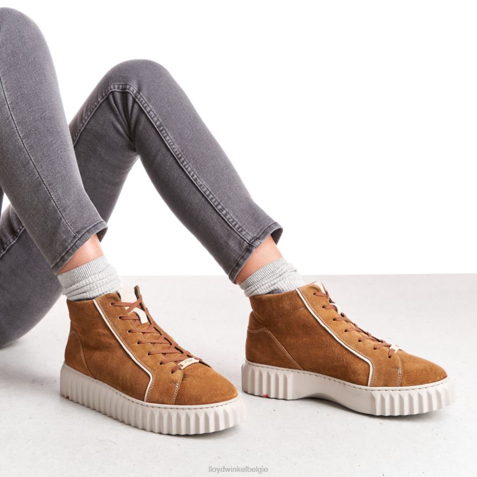 hoge sneakers vrouwen LLOYD bruin schoenen ZJ6BL777