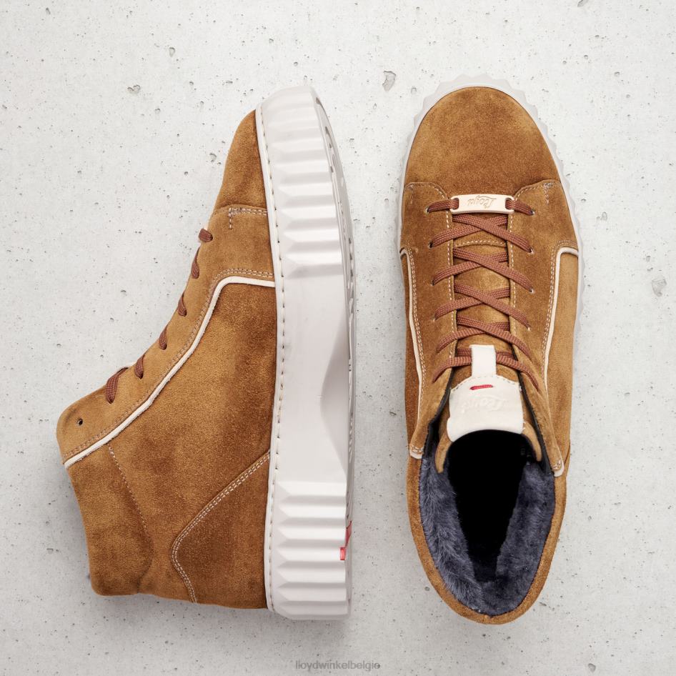 hoge sneakers vrouwen LLOYD bruin schoenen ZJ6BL777